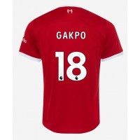Billiga Liverpool Cody Gakpo #18 Hemma fotbollskläder 2023-24 Kortärmad